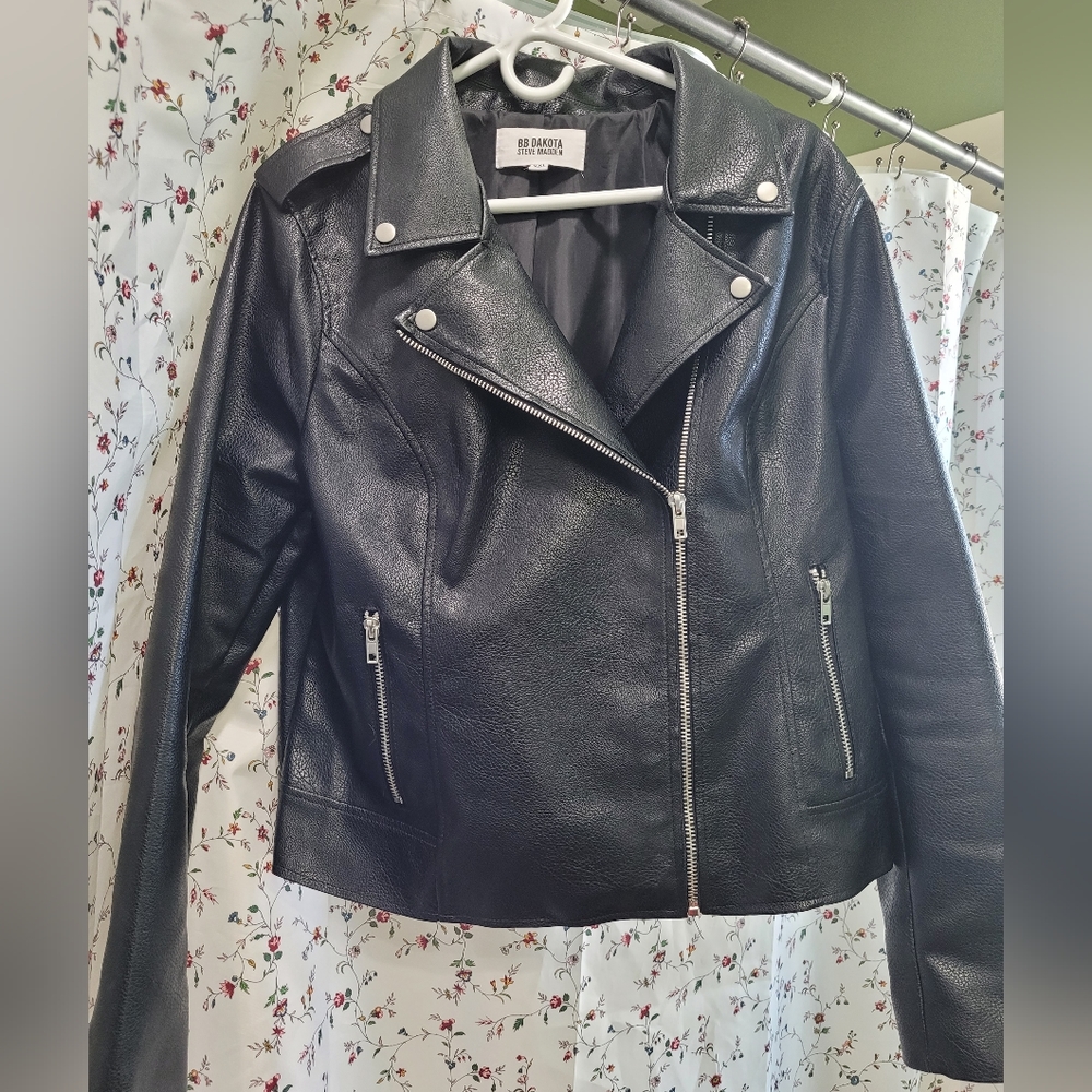 Steve Madden Vegan Leather Jacket, XL